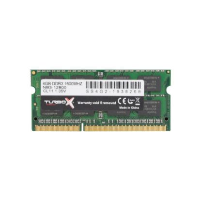 TURBOX 4 GB DDR3 1600Mhz SODIMM NTB RAM resmi