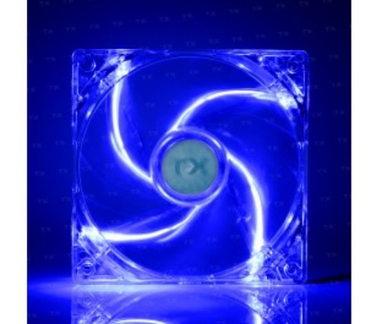 TX 12cm Mavi LED'li Sessiz Kasa Fanı resmi
