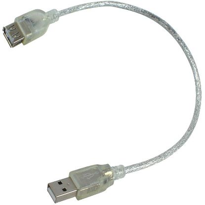 OEM USB UZATMA KABLO ŞEFFAF 40 CM  resmi