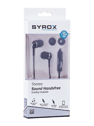 SYROX SYX-K1 Mikrofonlu Kulakiçi Kulaklık 3.5 Jack resmi