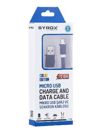 SYROX SYX-C63 S6/S7 120 Cm 2 MaH Renkli Usb Kablo resmi