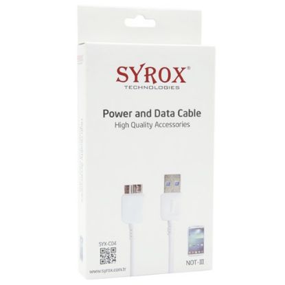 SYROX SYX-C04 Samsung Note 3 / 1.0A / Kablo resmi