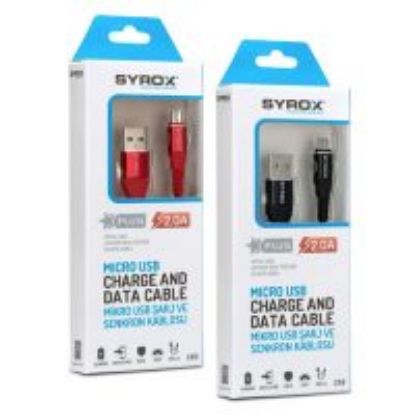 SYROX SYX-C89 Micro 2.0A 1M Data Metal Kablo 1M resmi