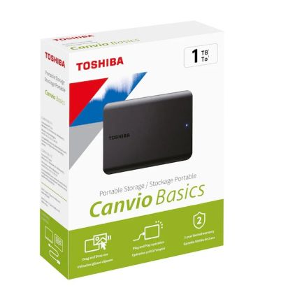 TOSHIBA 1TB 2.5 CANVIO BASIC USB 3.0 resmi