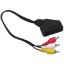OEM Scart Adaptör Dişi/rca Erkek 20 cm Kabl resmi