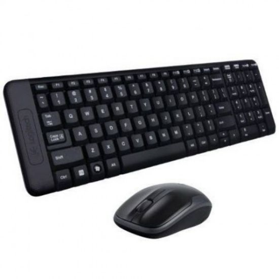 Logitech MK220 Q Kablosuz Siyah Multimedya KLV-MOU resmi