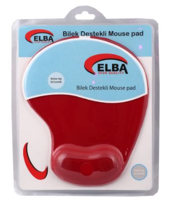 Elba K06152 Bileklikli Jel Mouse Pad Kırmız resmi