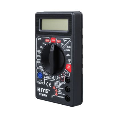 HİYE DT-830D DİJİTAL MULTİMETRE ÖLÇÜ ALETİ - SİYAH resmi