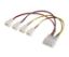 AKASA CB001 MOLEX/4X3-PİN HIZ DÜŞÜRME ÖZELLİKLİ FA resmi
