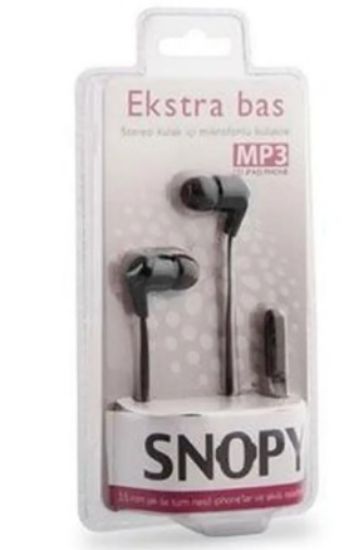 SNOPY SN-802 Mobil Telefon Uyumlu Kulak içi Siyah resmi