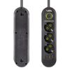 VEA  3'LÜ 1.5 METRE KABLOLU 3 USB'Lİ SİYAH AKIM KO resmi