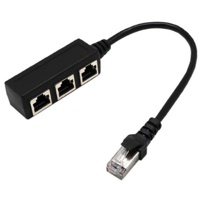 PM ETHERNET RJ45 3'LÜ DAĞITICI SPLITTER resmi