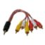 PM 3.5 MM STEREO ERKEK / 6 RCA ERKEK 5+1 KABLO resmi