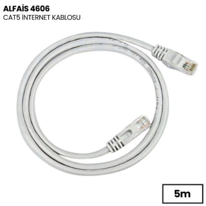 ALFAİS PATCH KABLO CAT5 5M resmi