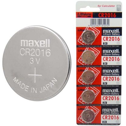 MAXELL CR2016 3 VOLT LİTYUM PARA PİL (5'Lİ PAKET) resmi