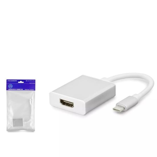 Hadron Type-C To Hdmi F Çevirici 4K 30Hz Beyaz resmi