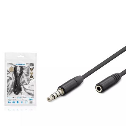 Hadron 3.5Mm To 3.5Mm F Kablo 3Line 1.2M Siyah resmi