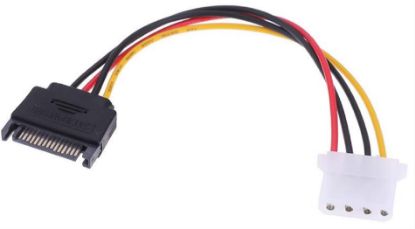 Alfais Sata Kasa Hdd Dişi Erkek 4 pin Power Molex  resmi