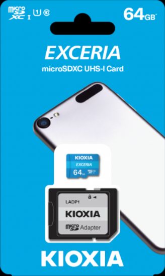 Kioxia 64GB Exceria microSDXC UHS-1 C10 100MB/sn H resmi