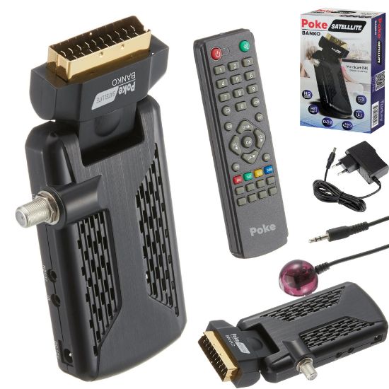 Poke Banko Mini Scart Sd Uydu Alıcı HQ TKGS resmi