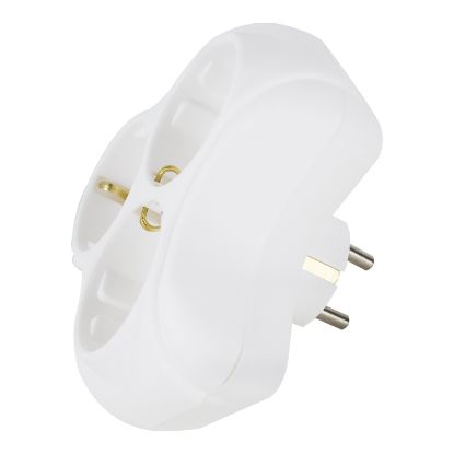 ALMERA PAPATYA ÜÇLÜ GOLYAT TOPRAKLI FİŞ PRİZ YONCA resmi