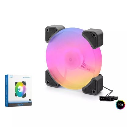 Nodar Nd2660 Kasa Fanı Rgb Otomatik Rgb 12Cm Siyah resmi