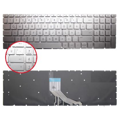 Hp 15-dw3008nt Klavye Silver resmi