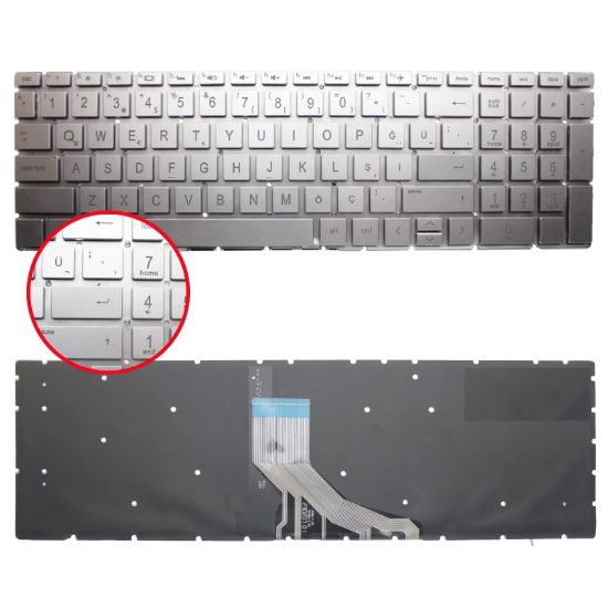 Hp 15-dw3008nt Klavye Silver resmi