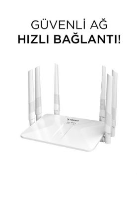 Torima WR50Q Beyaz Kablosuz 300Mbps WiFi Router resmi