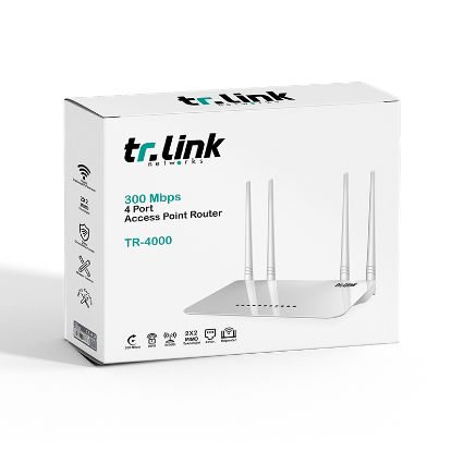 TR-LINK TR-4000 300 MBPS 4 PORT 4 ANTENLİ ACCESS P resmi