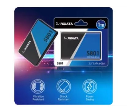 Ridata 1TB Sata III (6Gb/s) S801 Read Up 520MB/s S resmi