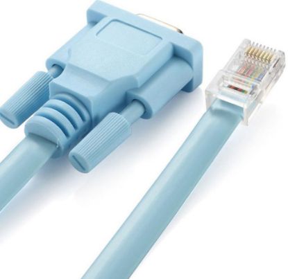 Alfais RJ45 To RS232 9 Pin CAT5E 6 Çevirici Dönüşt resmi