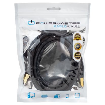 PMCAT72 2 METRE SİYAH CAT7 KABLO resmi