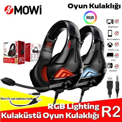 Plextone XMOWi R2 Gaming Mikrofonlu RGB Oyuncu Kul resmi