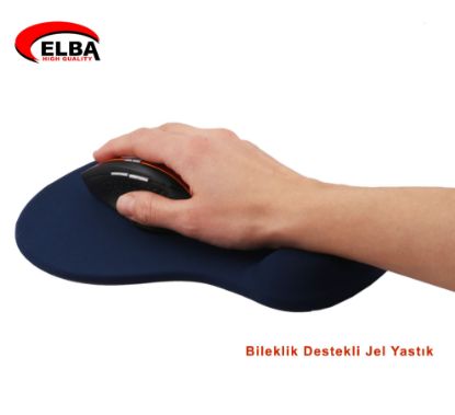 Elba K06152 Bileklikli Jel Mouse Pad Mavi resmi