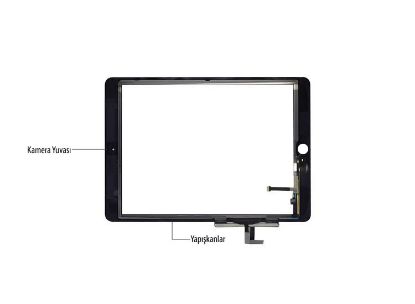 OEM APPLE İPAD AİR A1475 DOKUNMATİK EKRAN-SİYAH resmi