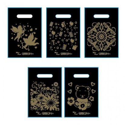 Naksan Arma Blok Poşet Siyah 0 NO 20x30 100 Adet resmi