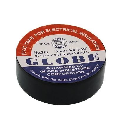 GLOBE İZOLE BANT SİYAH 0.13MMX19MM 1'Lİ resmi