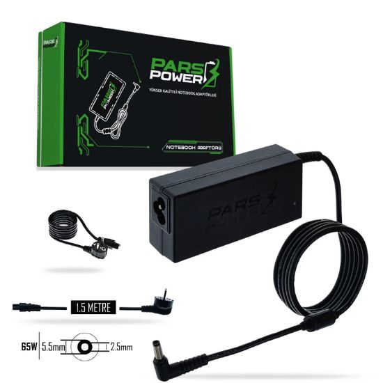 Pars Power 65W 19V 3.42A (5.5*2.5mm) ADAPTÖR resmi