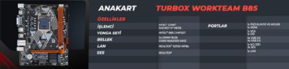 TURBOX B85(H81) HDMI+VGA+SES 3xUSB2.0 1150P resmi