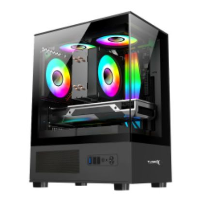 Turbox AURA 3x Argb Fan USB 3.0 500w mATX Panaromi resmi