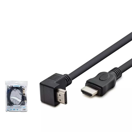 Hadron HDX2016 HDMI Kablo L Tip 1.5 Metre Siyah resmi