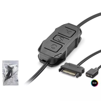 NODAR Mini ARGB Fan Kontrolcüsü - Siyah resmi