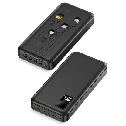 PM 20.000MAH KABLOLU DİJİTAL GÖSTERGELİ FENERLİ PO resmi