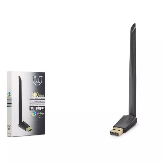 NONAP USB WiFi Adaptör 600 Mbps AC Dual Band-Siyah resmi