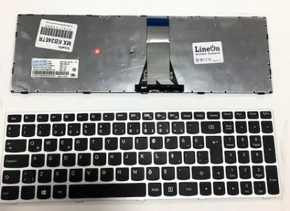 Lenovo Z50-70 Z50-75 Klavye Gümüş Gri Türkçe resmi