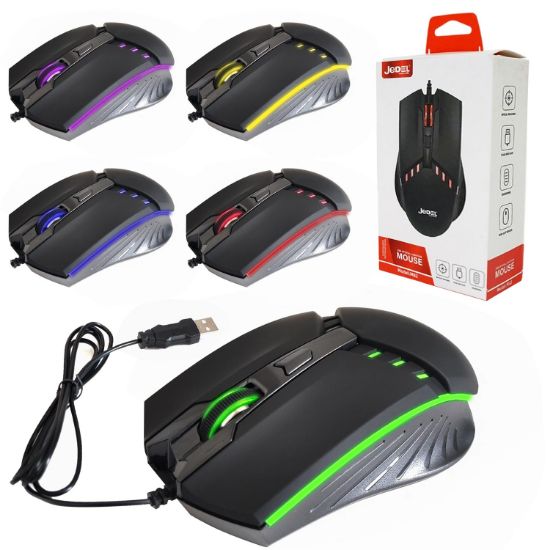 Jedel Optical Mouse Kablolu Optik Mouse RGB Led resmi