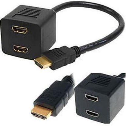 Alfais 2 Port Hdmi Splitter Switch Çoklayıcı Çoklu resmi