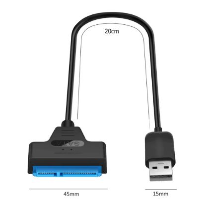 PM SSD HDD SATA DATA TO USB3.0 2.5 HARDDİSK KABLO resmi