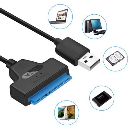 PM SSD HDD SATA DATA TO USB3.0 2.5 HARDDİSK KABLO resmi
